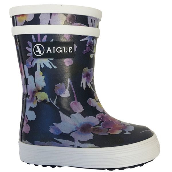 Aigle Baby Flac Gummistövlar Dark Flower Sale