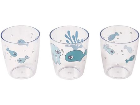 Done by Deer Yummi Mini Glass Sea Friends 3-pack blå Online Hot Sale