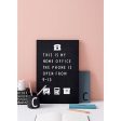 Design Letters Office Icons for Messageboard Black Fashion