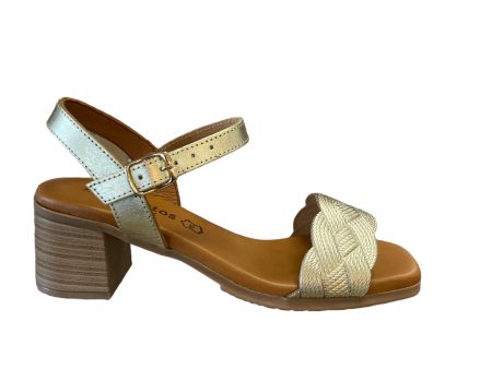 EVA FRUTOS 3493 Doré Sandales Nu pieds Online now