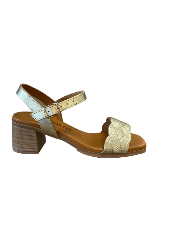 EVA FRUTOS 3493 Doré Sandales Nu pieds Online now