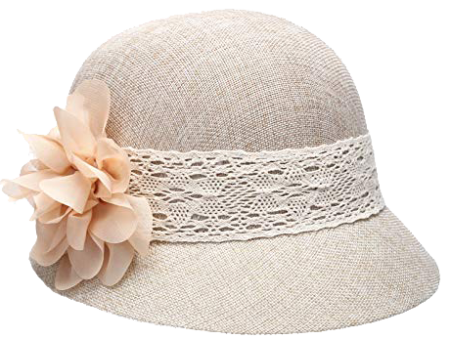 Epoch Women s Gatsby Hat With Lace Band and Flower For Cheap