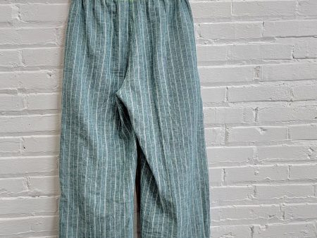 Pocket Pants, Blue stripe Fashion