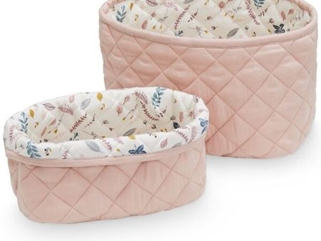 Cam Cam Copenhagen Quilted Förvaringskorg 2 Pack Blossom Pink Discount