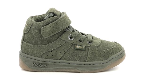 KICKERS KICKALIEN Kaki Chaussures Hautes Sneakers on Sale