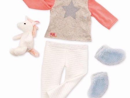 Our Generation Dollwear - Pyjamas w. Unicorn on Sale