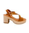 EVA FRUTOS 4642 Camel Sandales Nu pieds For Discount