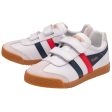 GOLA HARRIER leather strap blanc basket sneakers Hot on Sale