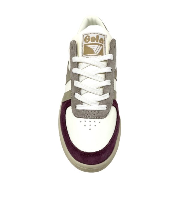 GOLA GRANDSLAM TRIDENT Blanc Rose Sneakers Baskets adulte For Cheap