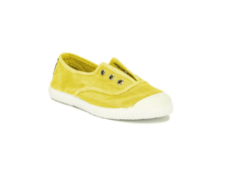 CIENTA TOILE  élastique 70777 Jaune Sunny 194 Toiles Espadrilles Online Sale