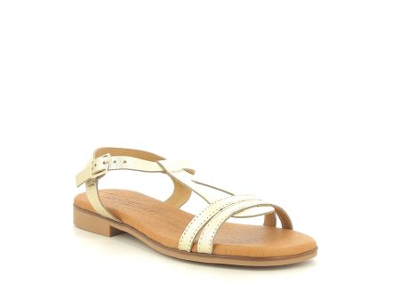 EVA FRUTOS 3082 doré Sandales Nu pieds Sale