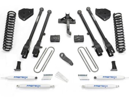 Fabtech 17-21 Ford F250 F350 4WD Diesel 6in 4Link Sys w Coils & Perf Shks Online Hot Sale