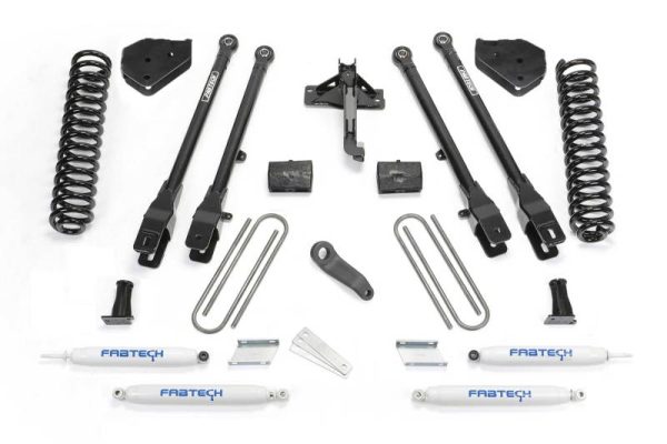 Fabtech 17-21 Ford F250 F350 4WD Diesel 6in 4Link Sys w Coils & Perf Shks Online Hot Sale