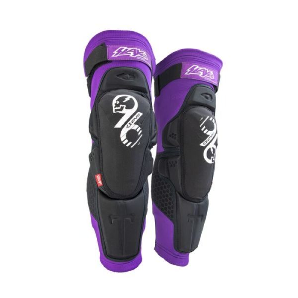 EVS Slayco96 Knee Guard Pair Purple Black - 2XL For Sale